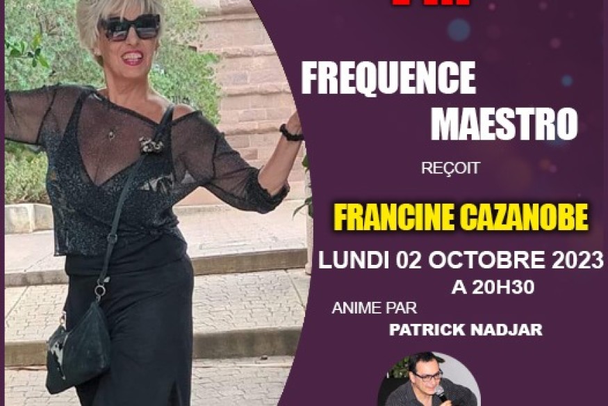 Francine Cazanobe dans l'émission Fréquence Maestro